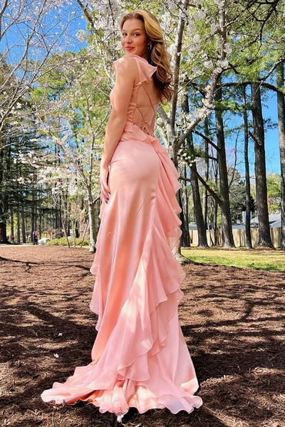 Side Slit Popular Bridesmaid Dresses, 2025 Newest Long Prom Dresses, Mermaid Wedding Guest Dresses