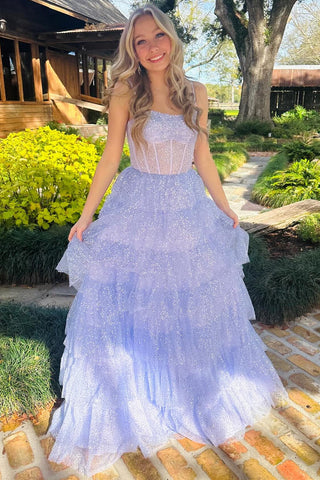 A-line Holiday Puffy Prom Dresses, Sequins Fashion Party Dresses, Graduation Newest Long Prom Dresses