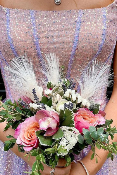 Spaghetti Long A-line Shiny Sequin Prom Dresses, Lovely Party Evening Dresses, Newest Prom Dresses