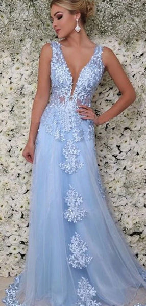 Lace Long Prom Dresses, High Fashion School Graduation Party Long Prom Dresses