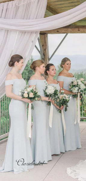 Off Shoulder Bridesmaid Dresses, Mermaid Bridesmaid Dresses