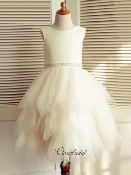 Cute Little Girl Dresses, Fluffy Wedding Flower Girl Dresses