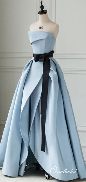 Modest Unique Design 2020 Newest Prom Dresses, Strapless Long Prom Dresses