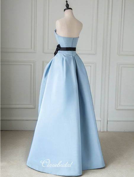 Modest Unique Design 2020 Newest Prom Dresses, Strapless Long Prom Dresses