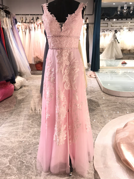 Popular Lace Long Prom Dresses, Fancy Newest Lace Prom Dresses 2020
