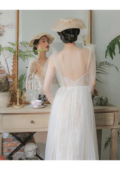 Vintage A-line Tulle Lace Wedding Dresses, Popular Wedding Dresses, Bridal Gown, Newest Wedding Dresses