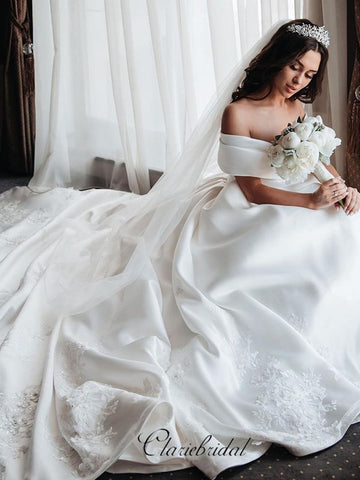 Off The Shoulder Wedding Dresses, Lace Wedding Dresses, Popular Wedding Dresses