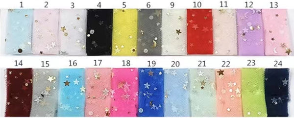 Strapless Purple Star Glitter Tulle Prom Dresses, Ruffled Prom Dresses, 2023 Prom Dresses