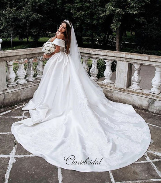 Off The Shoulder Wedding Dresses, Lace Wedding Dresses, Popular Wedding Dresses