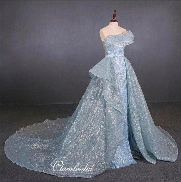 Glitter Fashion Long Prom Dresses, Elegant 2020 Newest Prom Dresses, Fancy Prom Dresses
