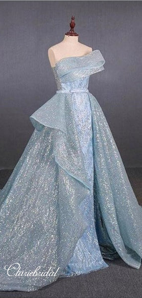 Glitter Fashion Long Prom Dresses, Elegant 2020 Newest Prom Dresses, Fancy Prom Dresses