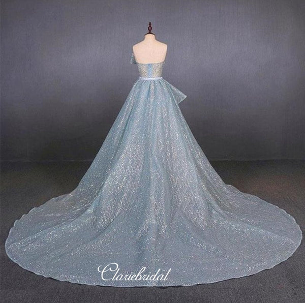 Glitter Fashion Long Prom Dresses, Elegant 2020 Newest Prom Dresses, Fancy Prom Dresses