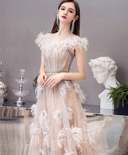 Luxury Fashion Long Prom Dresses, Unique Design Prom Dresses