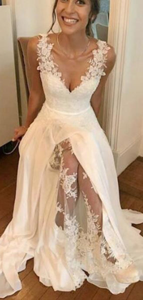 Cheap Lace Wedding Dresses, Newest Wedding Dresses, Beach Wedding Dresses