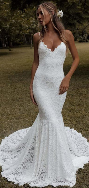 Mermaid Lace Wedding Dresses, Bridal Gowns, Popular 2020 Wedding Dresses