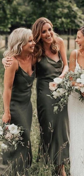 Simple Newest Bridesmaid Dresses, Straps Wedding Guest Dresses, Bridesmaid Dresses