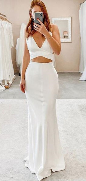 Simple Design Long Prom Dresses, Mermaid Prom Dresses