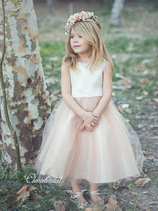 Tulle Flower Girl Dresses, Cute A-line Flower Girl Dresses