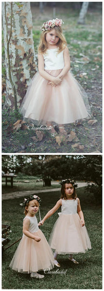 Tulle Flower Girl Dresses, Cute A-line Flower Girl Dresses