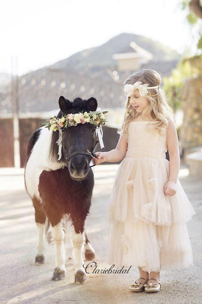 Princess Fluffy Flower Girl Dresses, Lovely Flower Girl Dresses