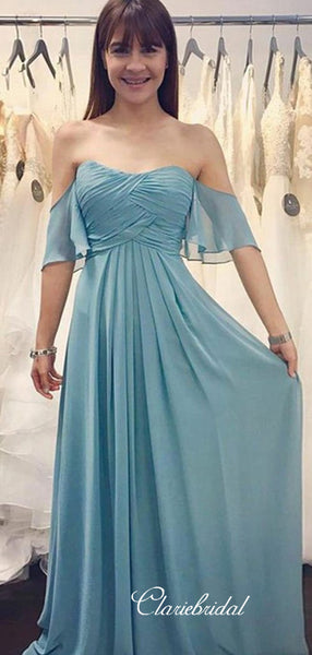 Off The Shoulder Bridesmaid Dresses, Popular Chiffon Bridesmaid Dresses