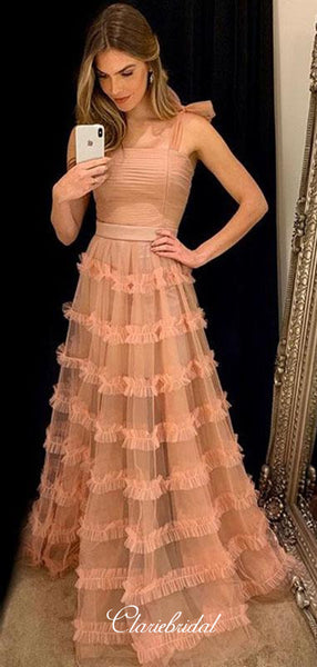 Newest A-line Long Prom Dresses, Elegant Prom Dresses, Popular Prom Dresses 2020