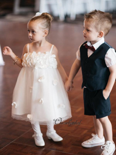 Elegant Appliques Flower Girl Dresses, Wedding Cute Girl Dresses