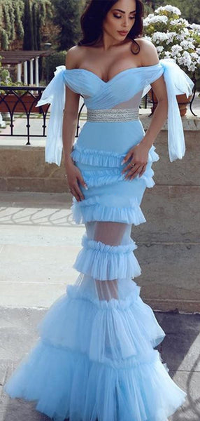 Mermaid Unique Design Long Prom Dresses 2021, Fashion Prom Dresses , Graduation Party Dresses