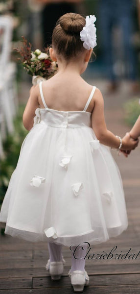 Elegant Appliques Flower Girl Dresses, Wedding Cute Girl Dresses