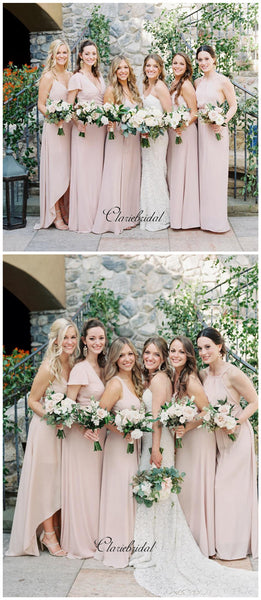 Mix Design Pink Color Bridesmaid Dresses, Popular Bridesmaid Dresses