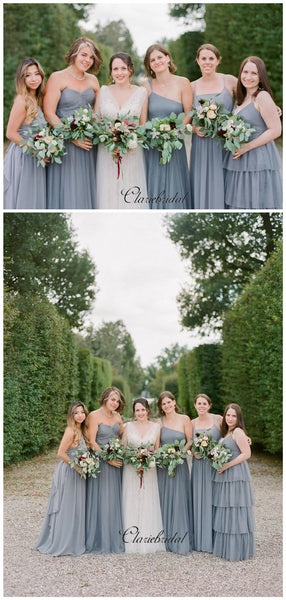 Newest Trendy Bridesmaid Dresses, Mismatched Custom Design Bridesmaid Dresses