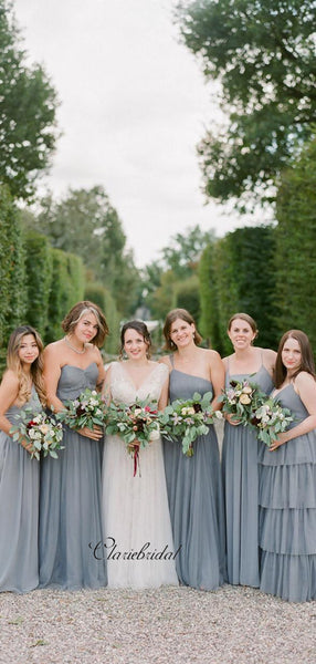 Newest Trendy Bridesmaid Dresses, Mismatched Custom Design Bridesmaid Dresses