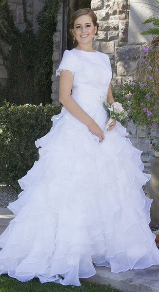 Elegant A-line Wedding Dresses, Fluffy Newest Bridal Gowns, Wedding Dresses