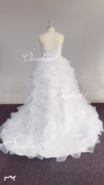 Feedback for Organza A-line Wedding Dresses(Custom Color in White)