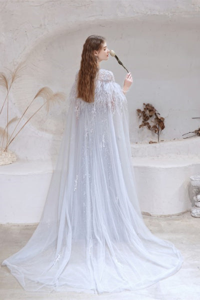 V-neck Light Grey Shiny Sequin Beaded Prom Dresses, Newest Prom Dresses, 2021 Prom Dresses