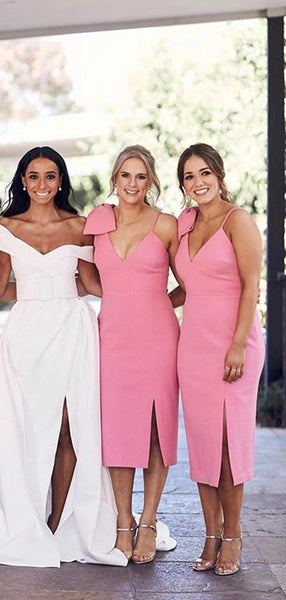 V-neck Popular Bridesmaid Dresses, 2020 New Bridesmaid Dresses, Wedding Guest Dresses