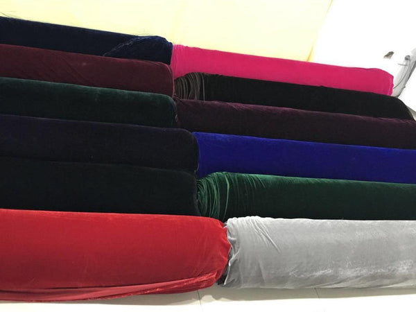 V-neck Long A-line Velvet Prom Dresses, Dark Red Prom Dresses, New Prom Dresses, 2020 Prom Dresses