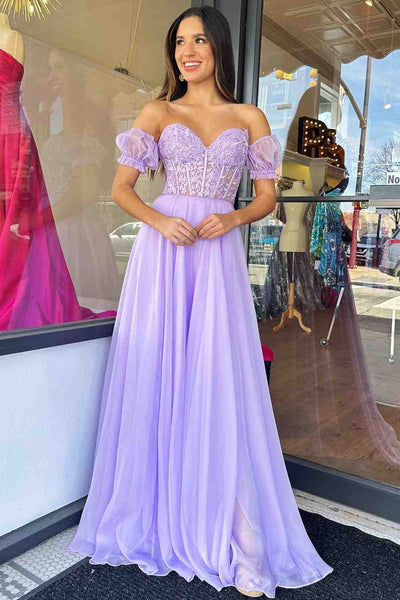 Sweetheart Lace Long Prom Dresses, Newest 2023 A-line Prom Dresses, Girl Graduation Party Dresses