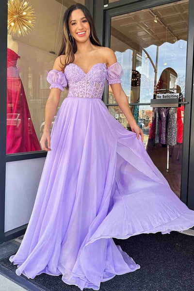 Sweetheart Lace Long Prom Dresses, Newest 2023 A-line Prom Dresses, Girl Graduation Party Dresses